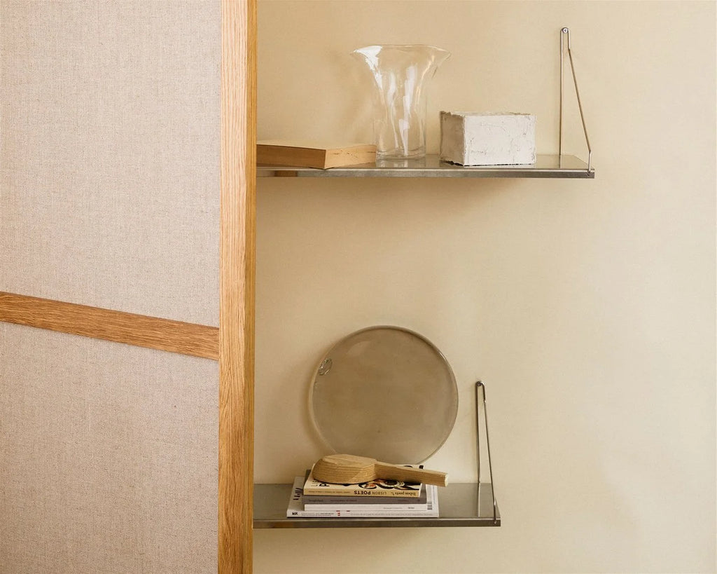 Frama – Shelf Stainless Steel D27 W40/60/80 – Stainless Steel Brackets