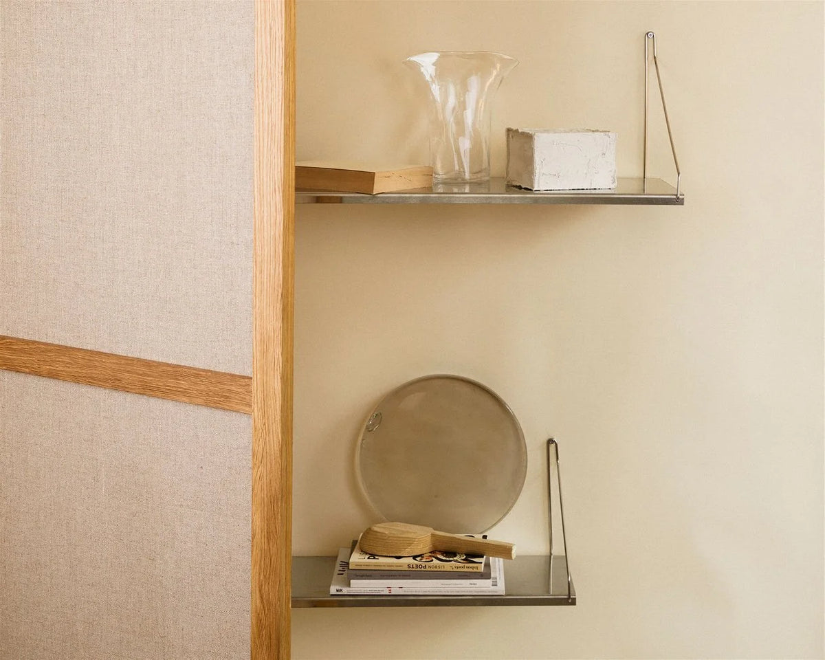 Frama – Shelf Stainless Steel D27 W40/60/80 – Stainless Steel Brackets