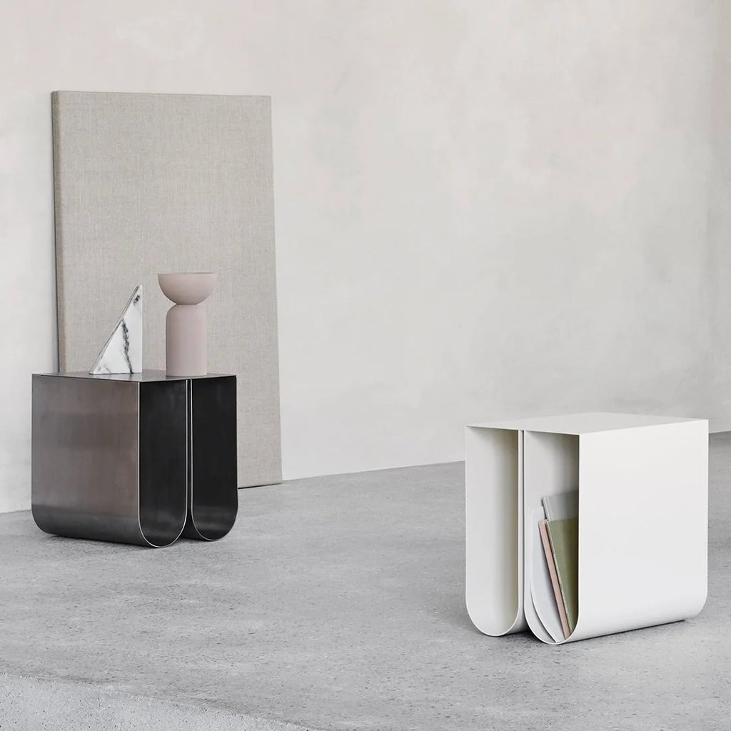 Kristina Dam – Curved Side Table Stainless Steel