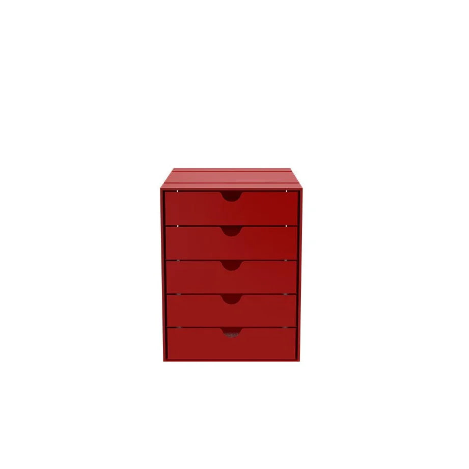 USM | Inos Box Set C4 with 5 drawers / Ruby Red