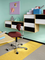 Montana – Montana_Kevi_2534U_OfficeChair_Mads Nørgaard_Upholstery_45P Polished Aluminium_Frame