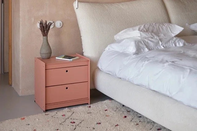 UTIL – Plié Bedside Table 2 Short Drawers