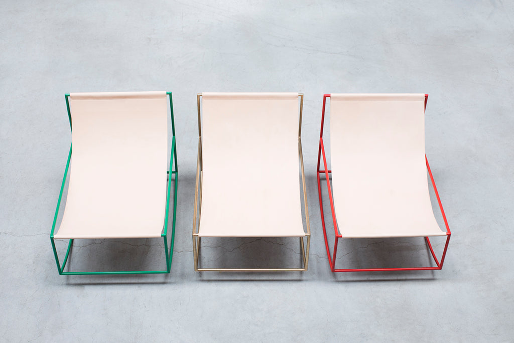 Valerie Objects – Rocking Chair Leather Red