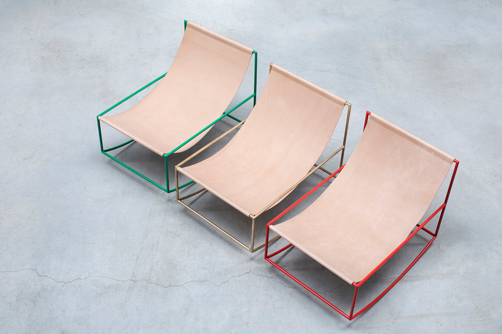 Valerie Objects – Rocking Chair Leather Red