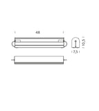 Nemo – Applique Cylindrique Longue Black