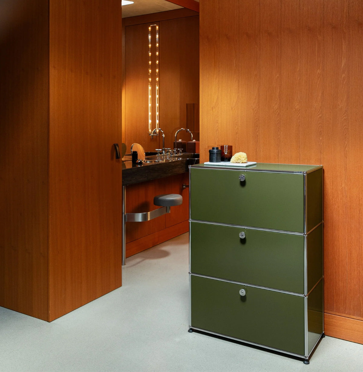 USM – USM Haller Storage 3A_Olive Green