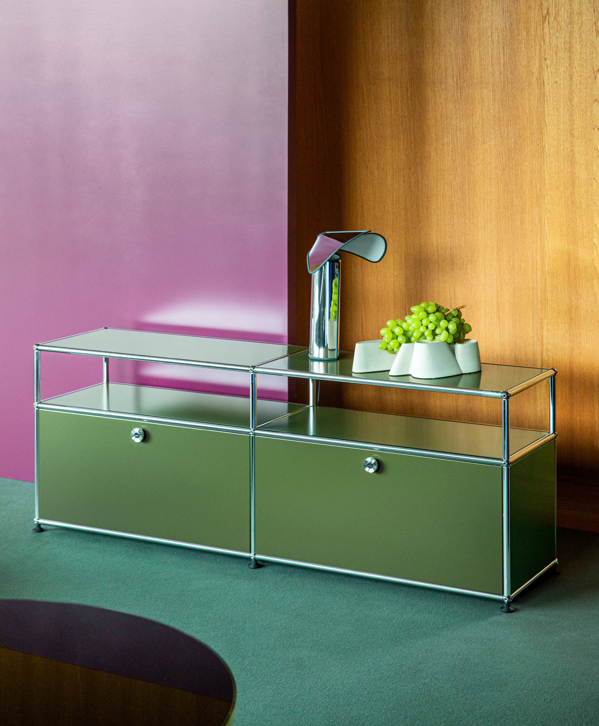 USM – USM Haller Media unit O2_Olive Green