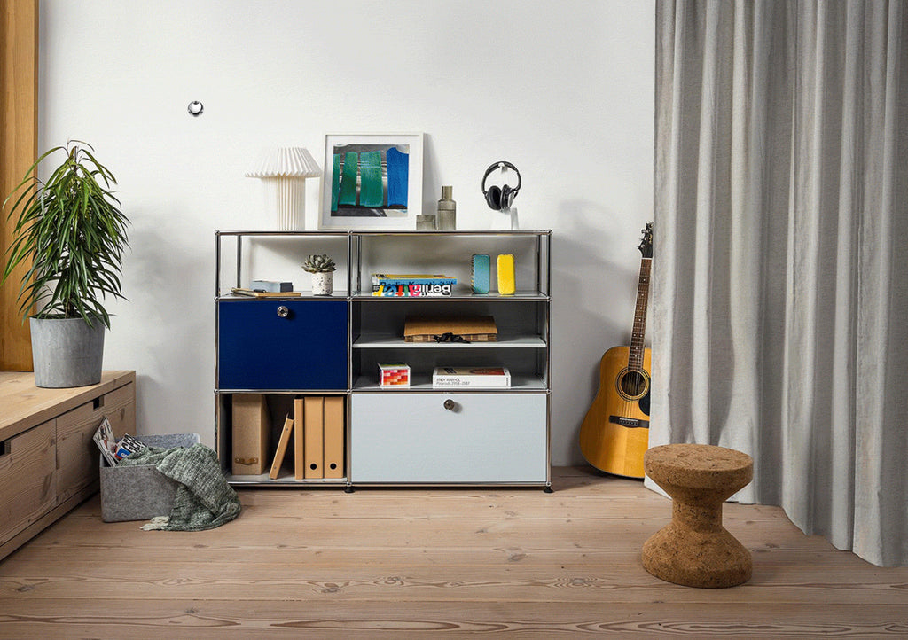 USM – USM Haller Sideboard 6M4 Steel Blue + Light Grey