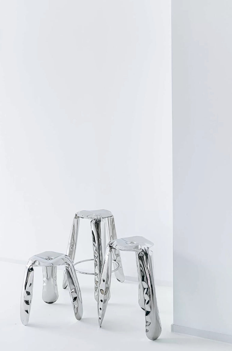 Zieta – Plopp Standard Stool – Inox Polished