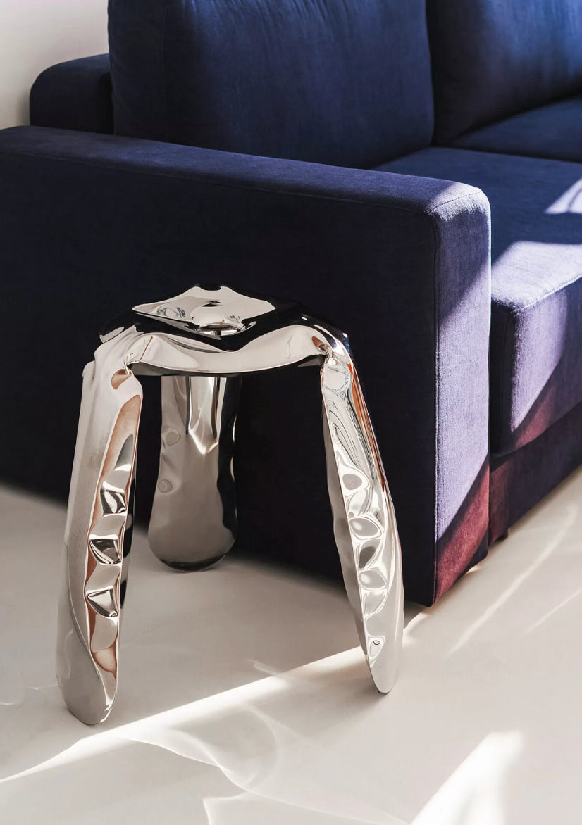 Zieta – Plopp Standard Stool – Inox Polished