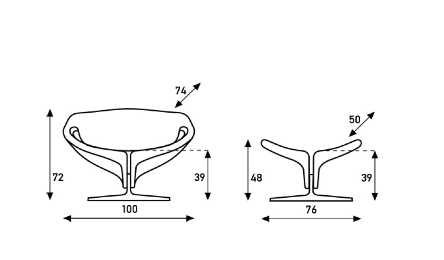 Artifort – Ribbon Chair / Black