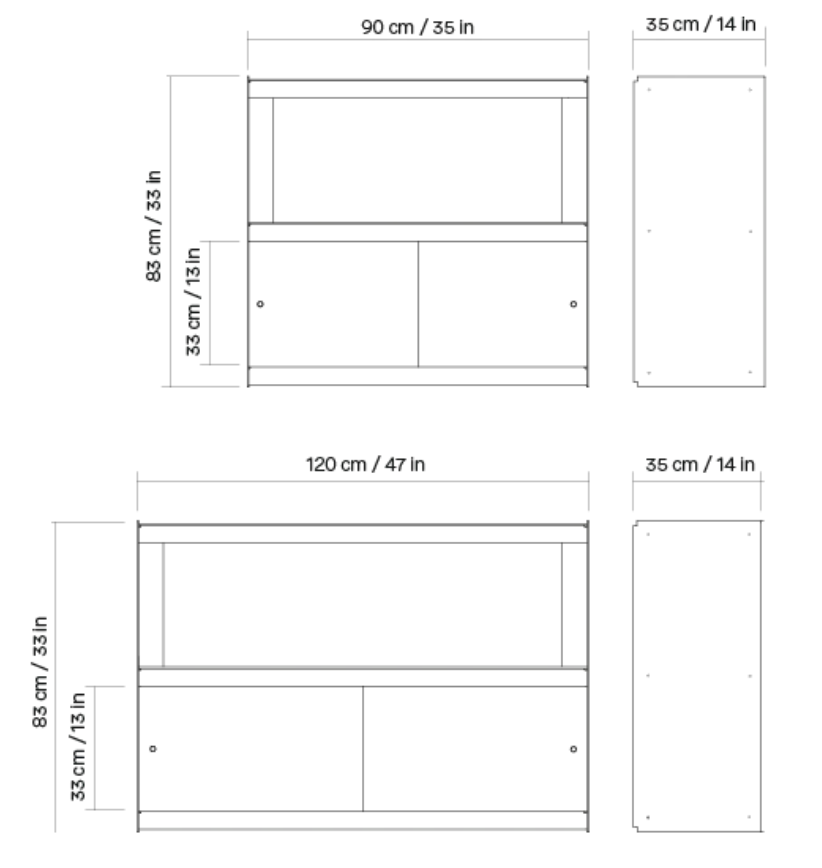 UTIL – Plié Sideboard 2 Doors