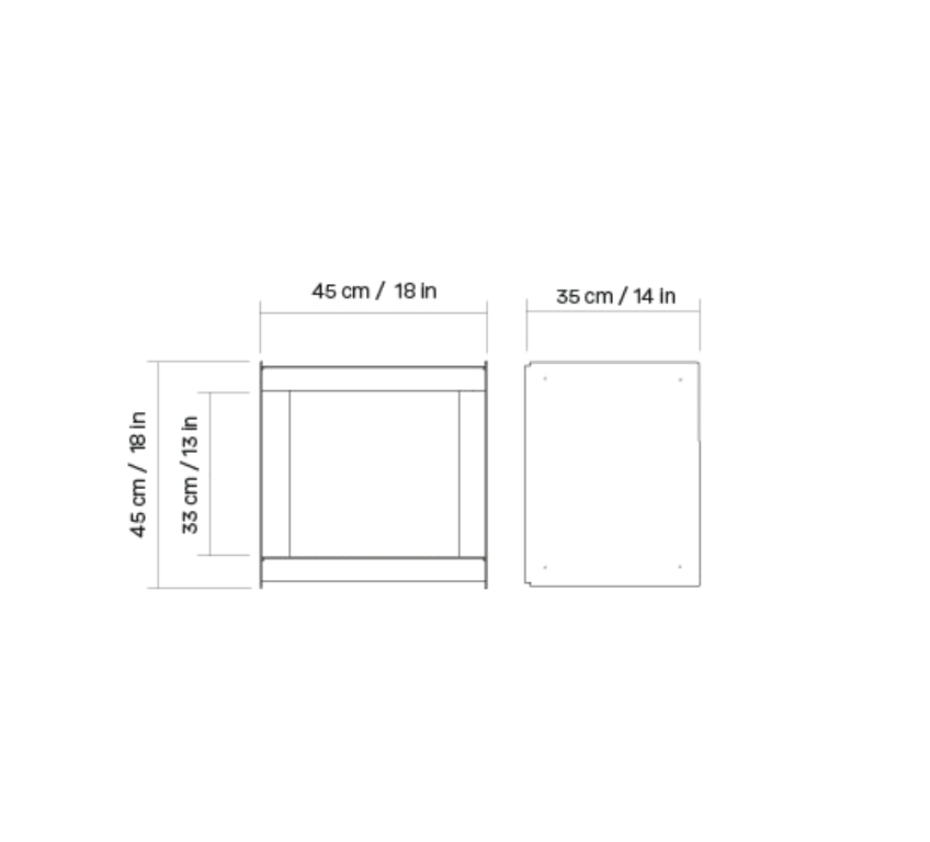 UTIL – Plié Bedside Table