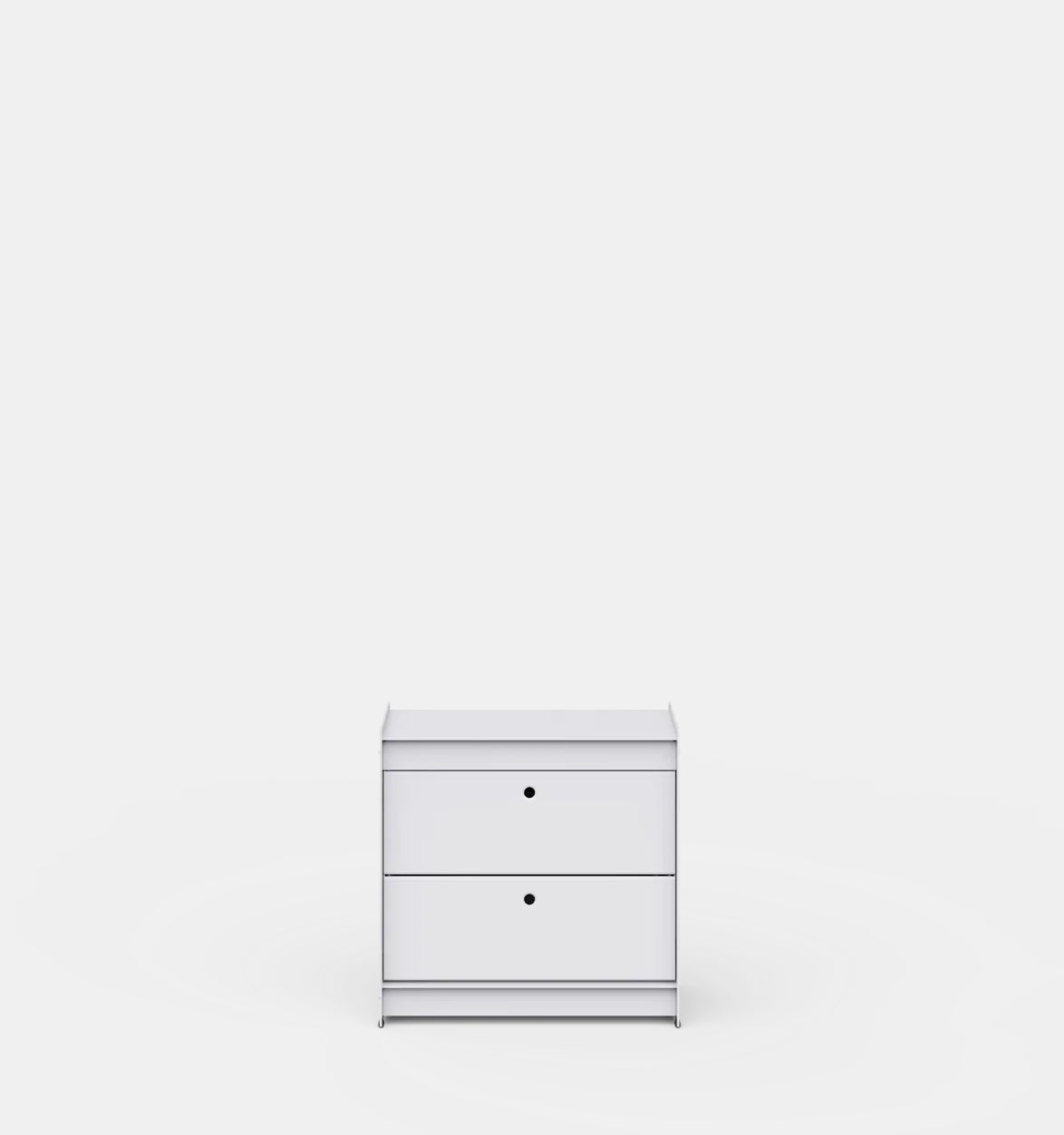UTIL – Plié Bedside Table 2 Short Drawers