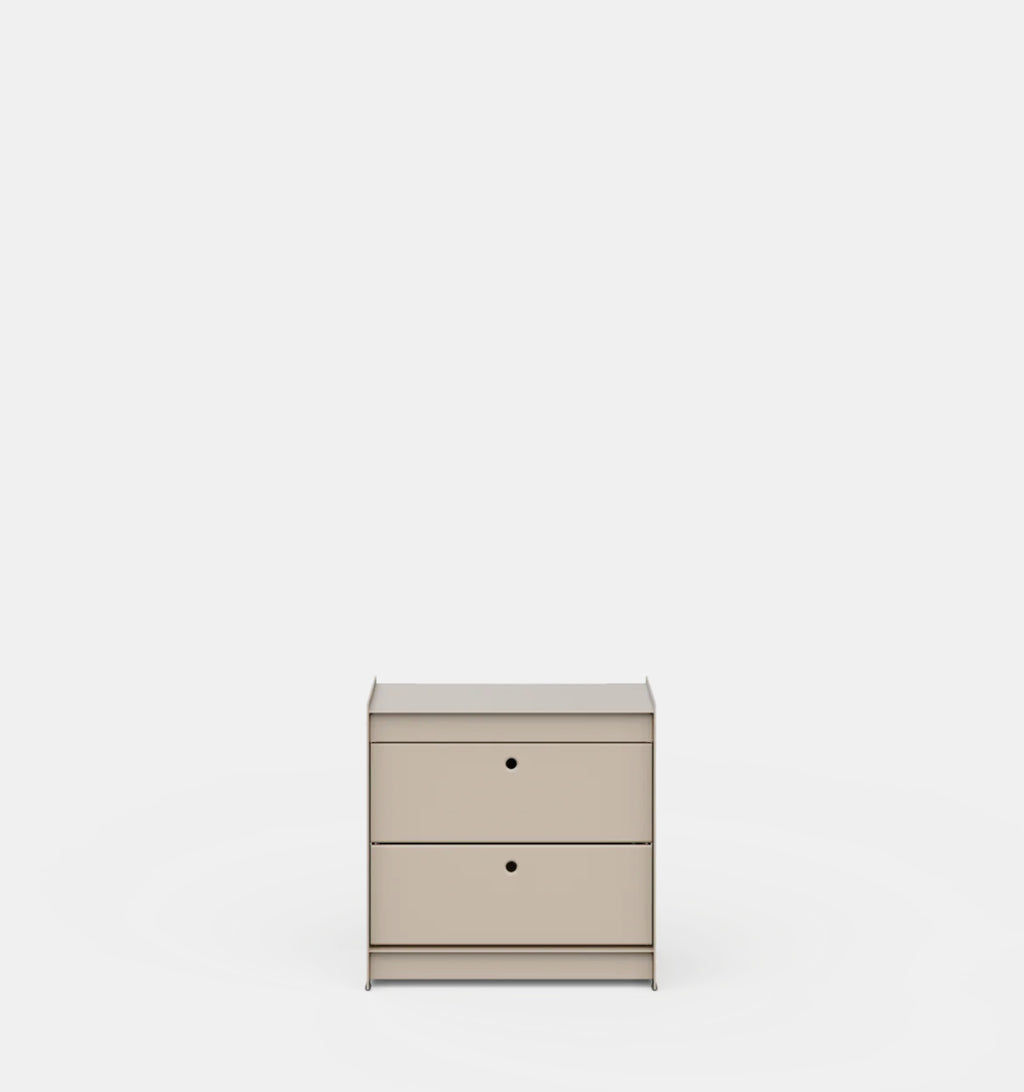 UTIL – Plié Bedside Table 2 Short Drawers