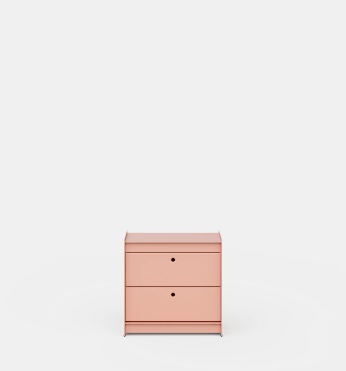 UTIL – Plié Bedside Table 2 Short Drawers
