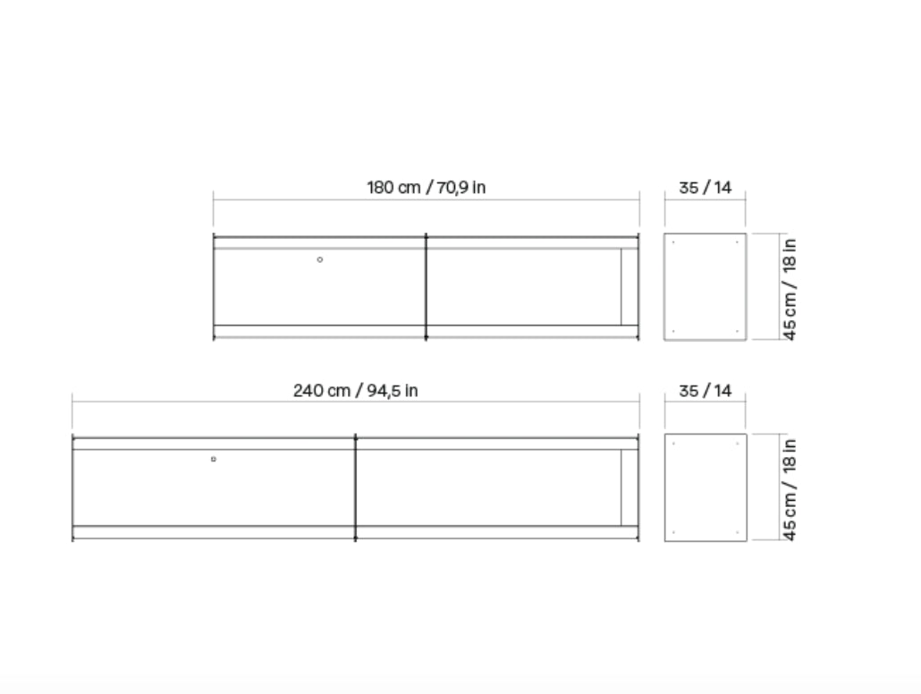 UTIL – Plié Wall Unit Extension 1 Big Drawer