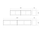 UTIL – Plié Wall Unit Extension 4 Doors