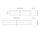 UTIL – Plié Wall Unit Extension 4 Small Drawers