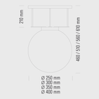 Tecnolumen – DMB26 Ceiling Lamp Nickel