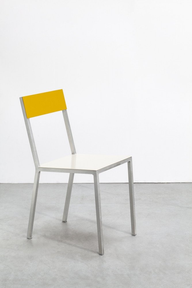 Valerie Objects – Alu Chair white_yellow