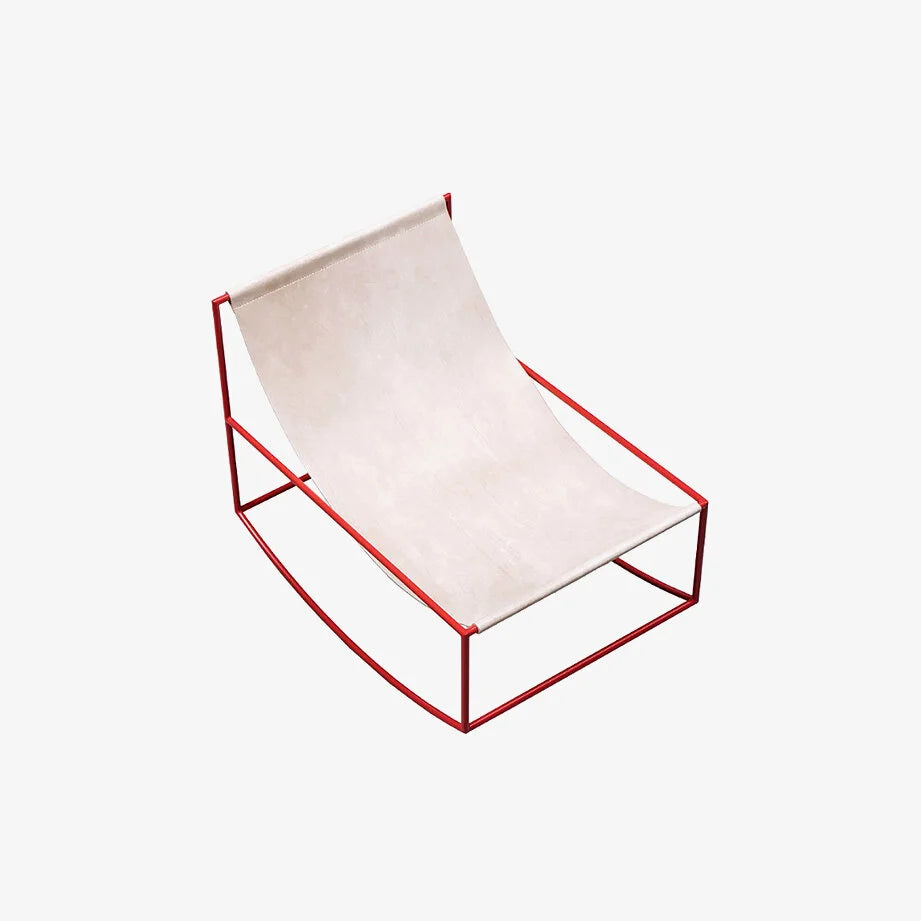 Valerie Objects | Rocking Chair Leather Red