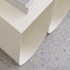 Kristina Dam – Curved Side Table Stainless Steel