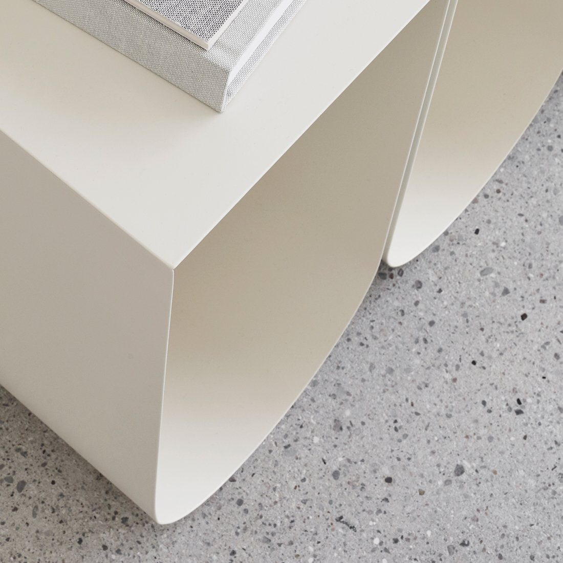 Kristina Dam – Curved Side Table Stainless Steel