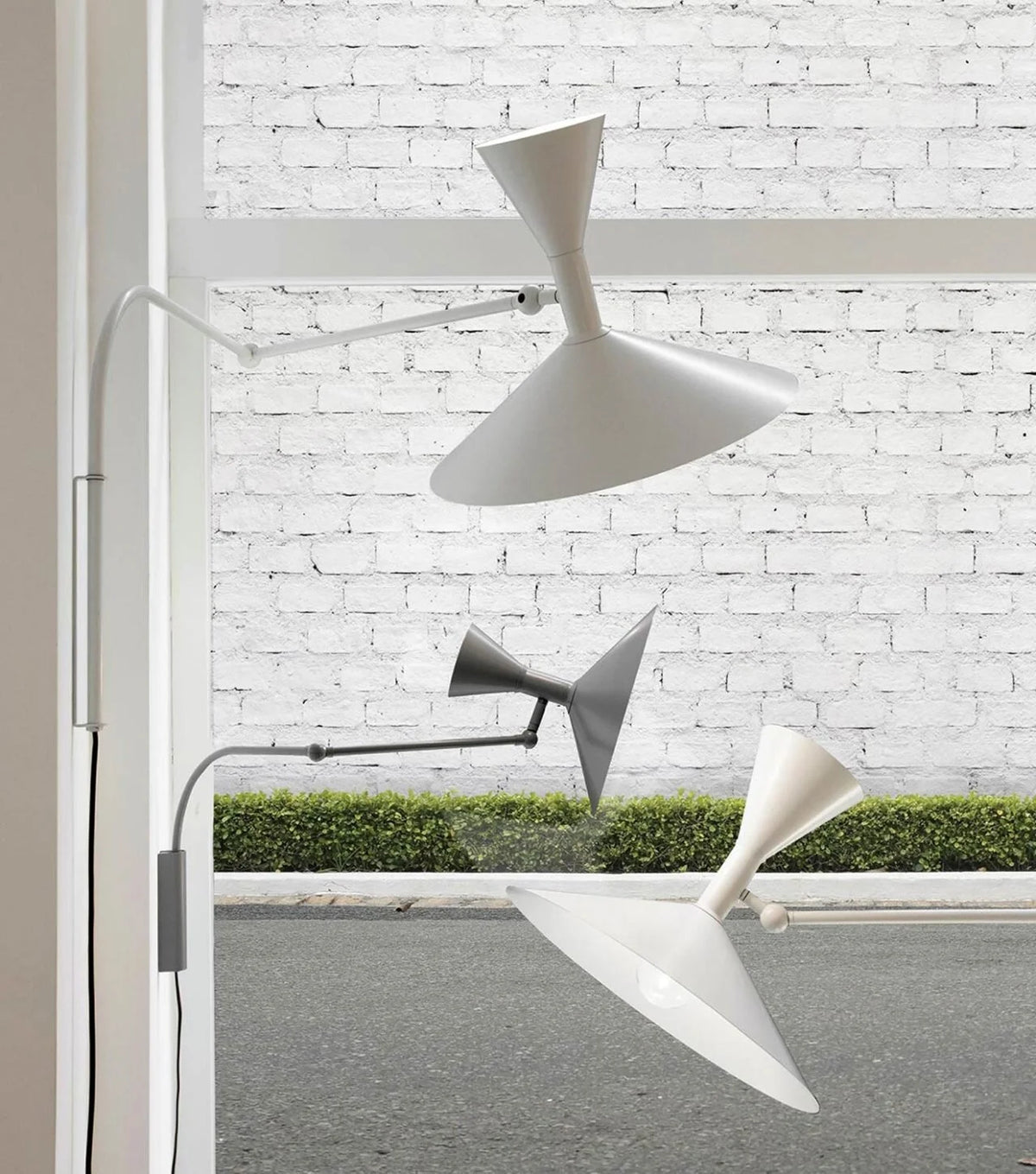 Nemo – Lampe De Marseille Wall Lamp Large white/grey/black