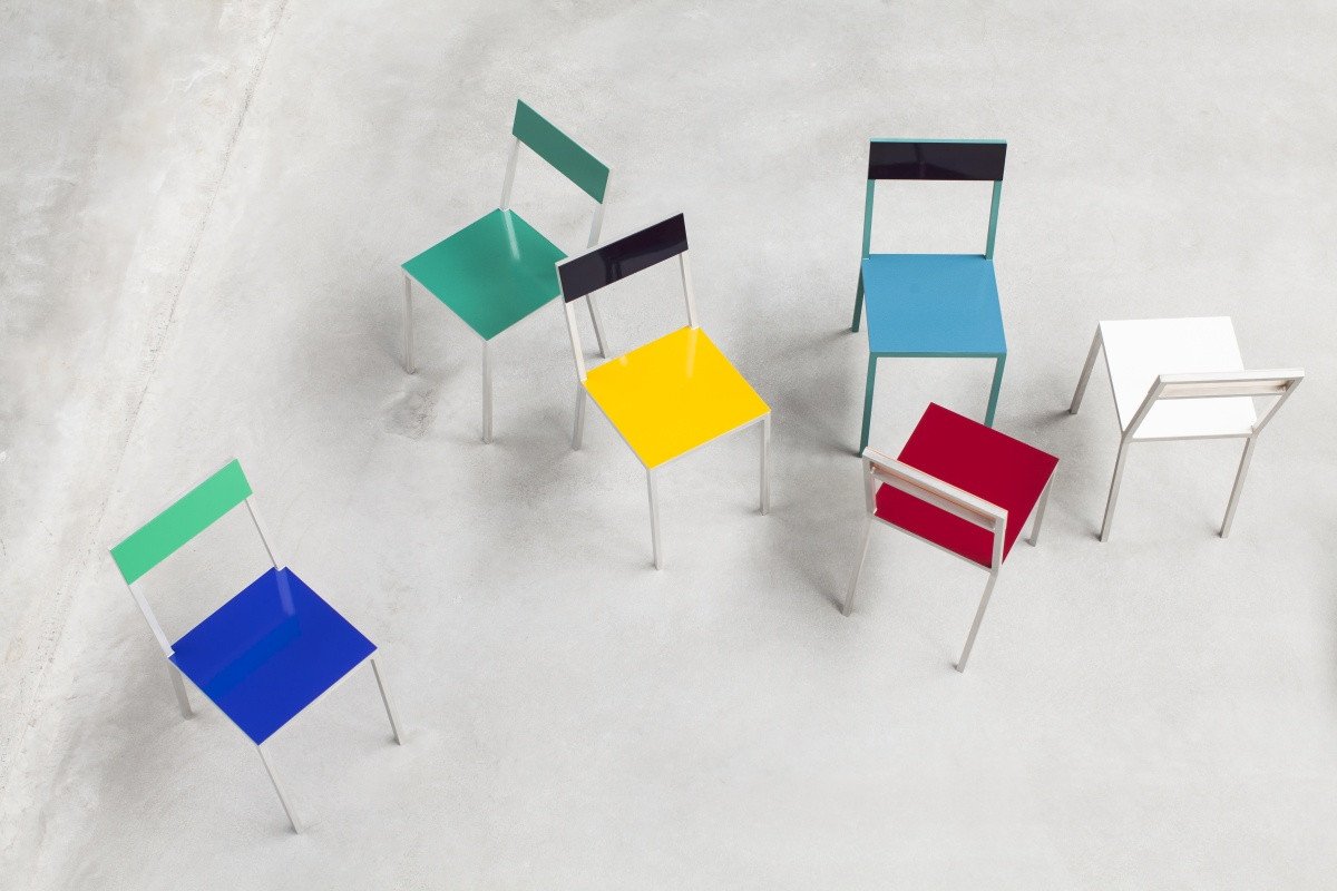 Valerie Objects – Alu Chair dark blue_green
