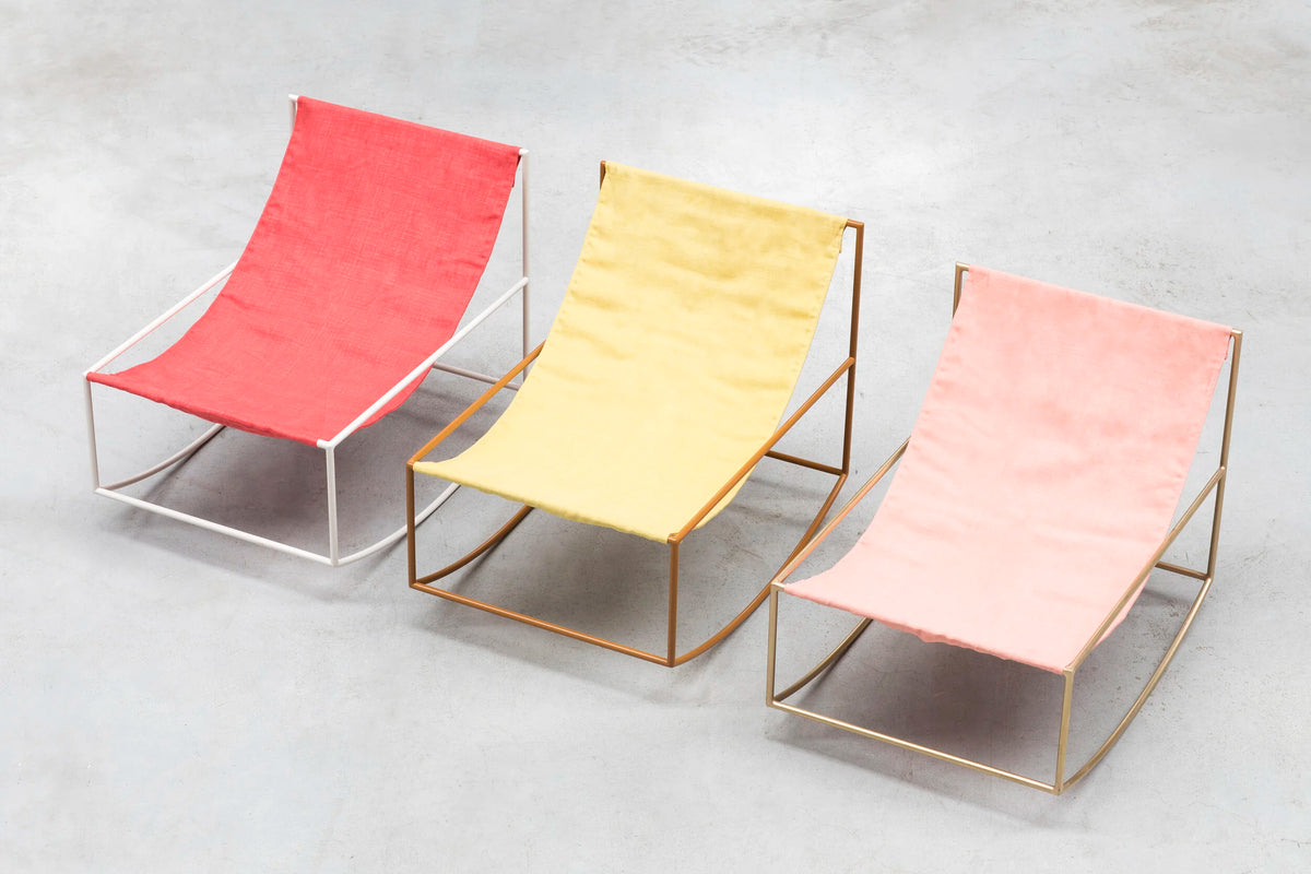 Valerie Objects – Rocking Chair Linen Pink