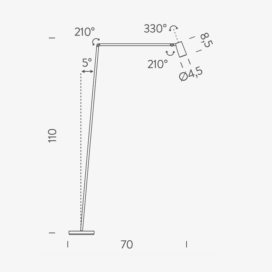 Nemo – Untitled Reading Spot Floor Lamp