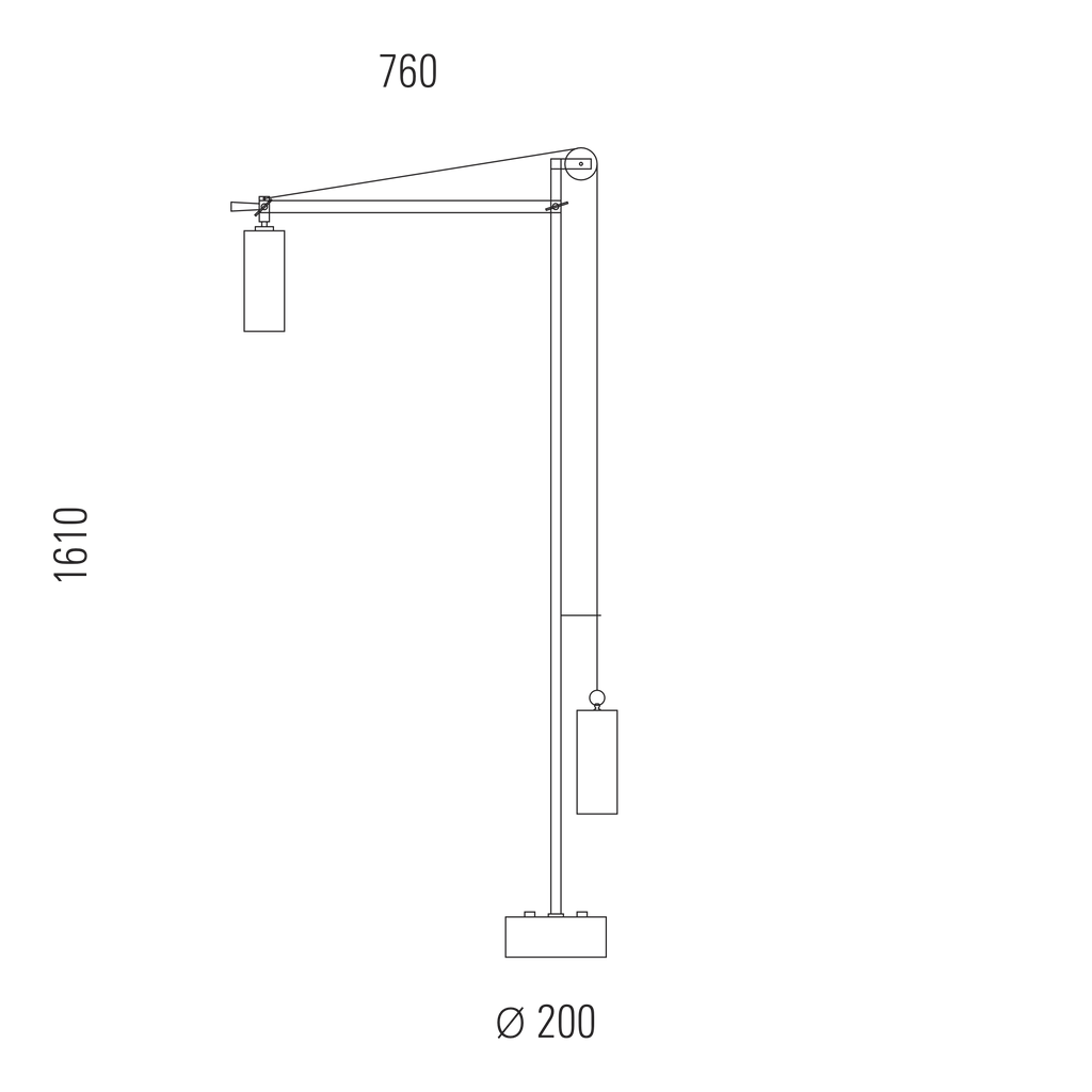 Tecnolumen – Bauhaus BH 23 Floor Lamp