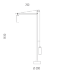 Tecnolumen – Bauhaus BH 23 Floor Lamp