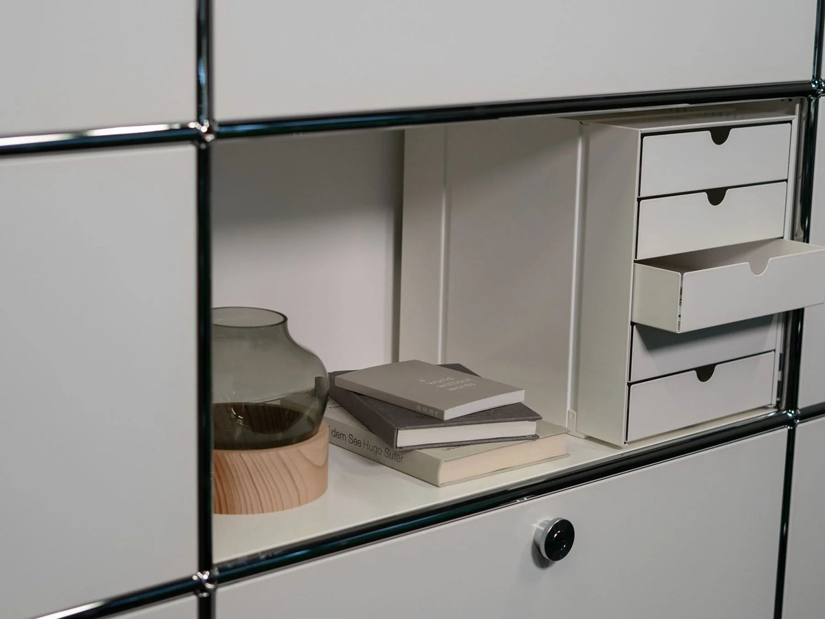 USM – Inos Box Set C4 with 5 drawers / Gentian Blue