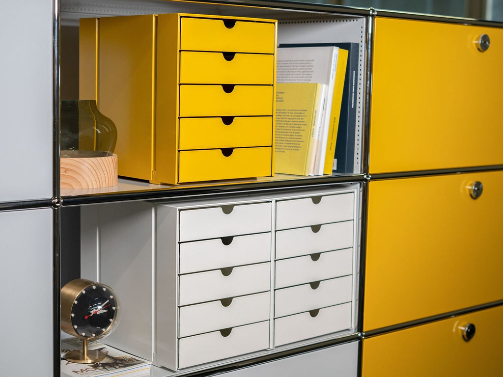 USM – Inos Box Set C4 with 5 drawers / Steel Blue
